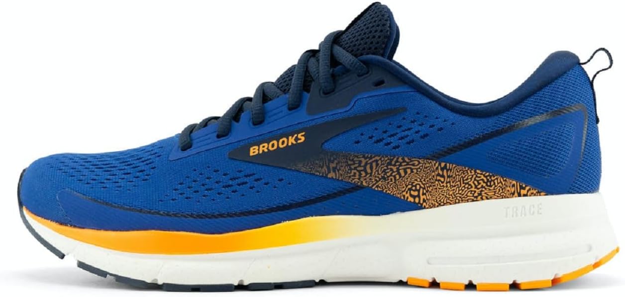 Мужские нейтральные беговые кроссовки Brooks Trace 3, синий/оранжевый