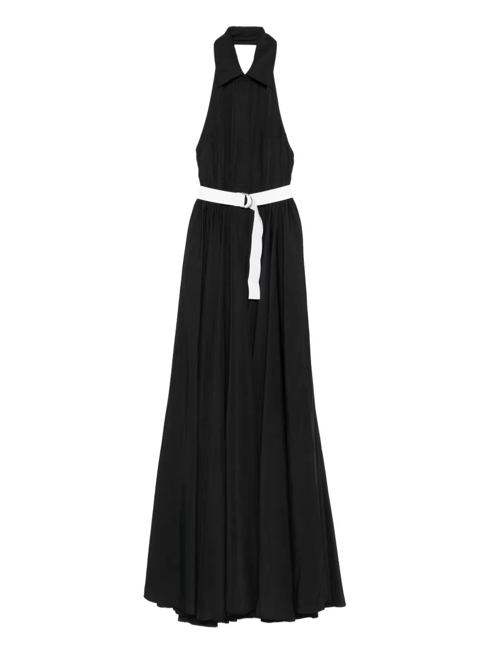 

Макси-платье с поясом Norma Kamali, черный