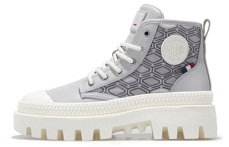 

Pampa Canvas Shoes Unisex High-top Серый/белый Palladium
