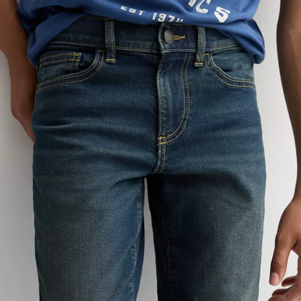 Узкие джинсы bootcut fit для мальчиков 7-20 лет Sonoma Goods For Life, цвет dark tint — фото 3