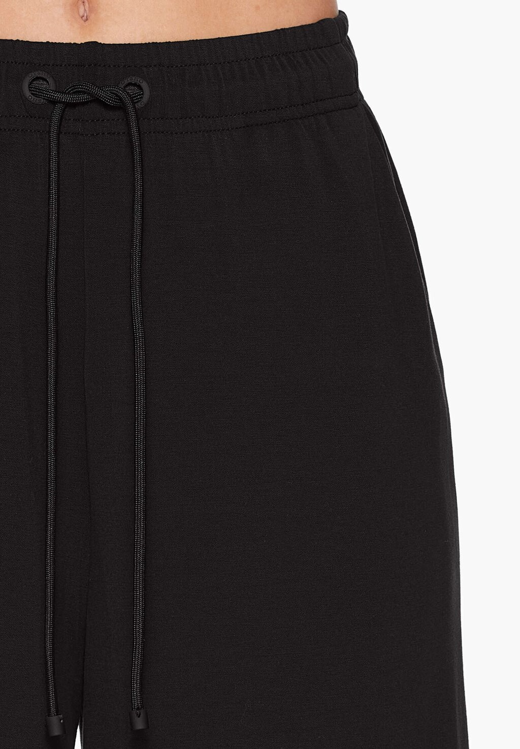 Брюки тренировочного костюма Soft Touch Cropped Wide-Leg OYSHO, черные — фото 4