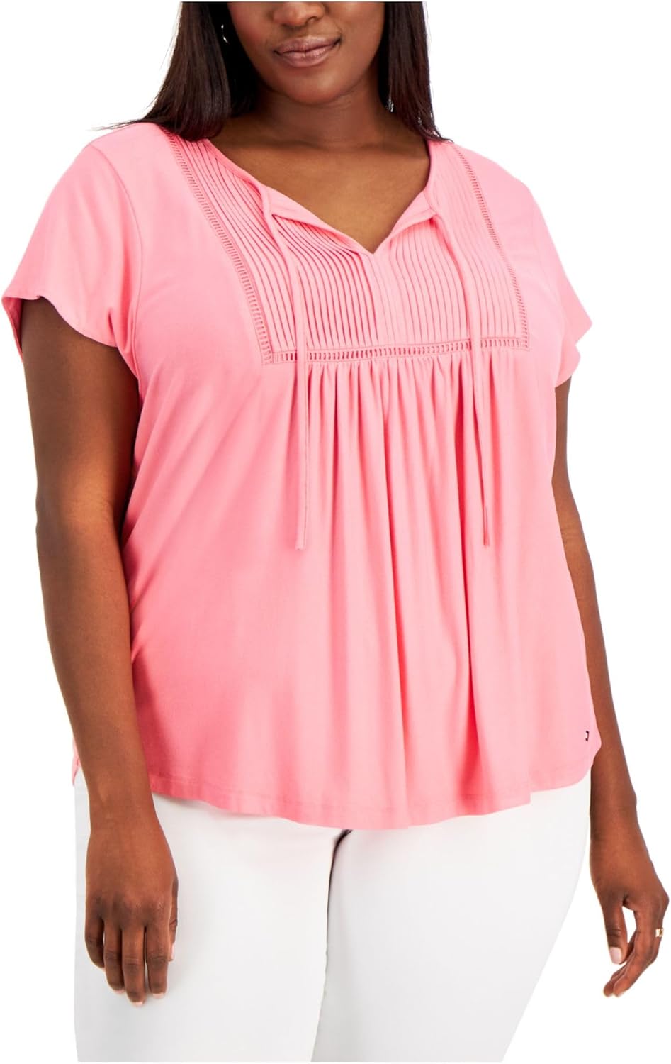 

Женская блузка в крестьянском стиле Tommy Hilfiger с защипами, Bloom