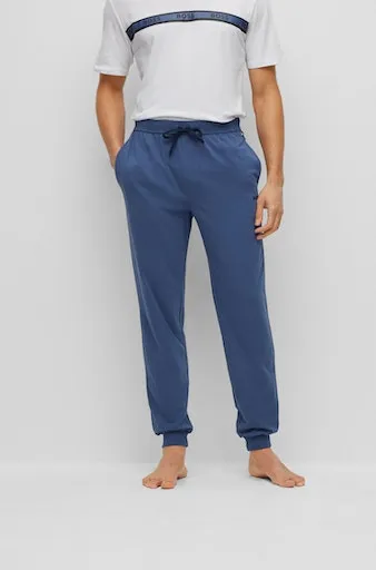 

Брюки для дома BOSS "Mix&Match Pants", с вышивкой BOSS, синий