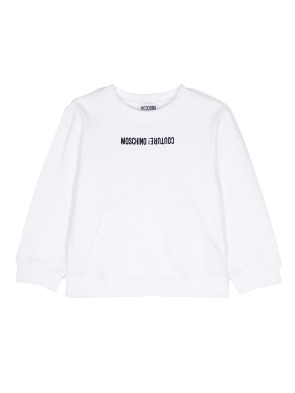 

Moschino Kids толстовка с вышитым логотипом, белый