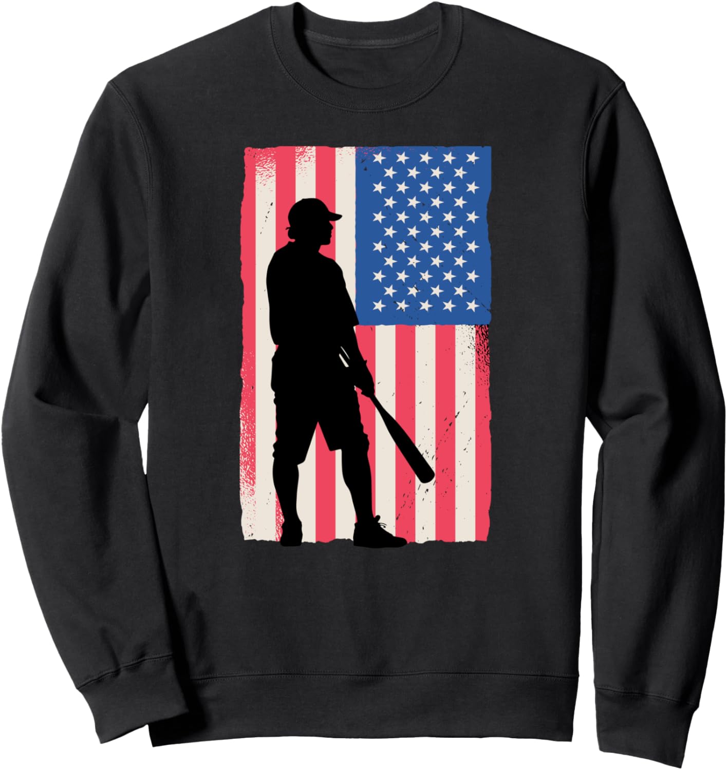 

Бейсбольная толстовка с американским флагом для мужчин, женщин и детей Amerikanischer Flagge, Lustige Spruche, черный