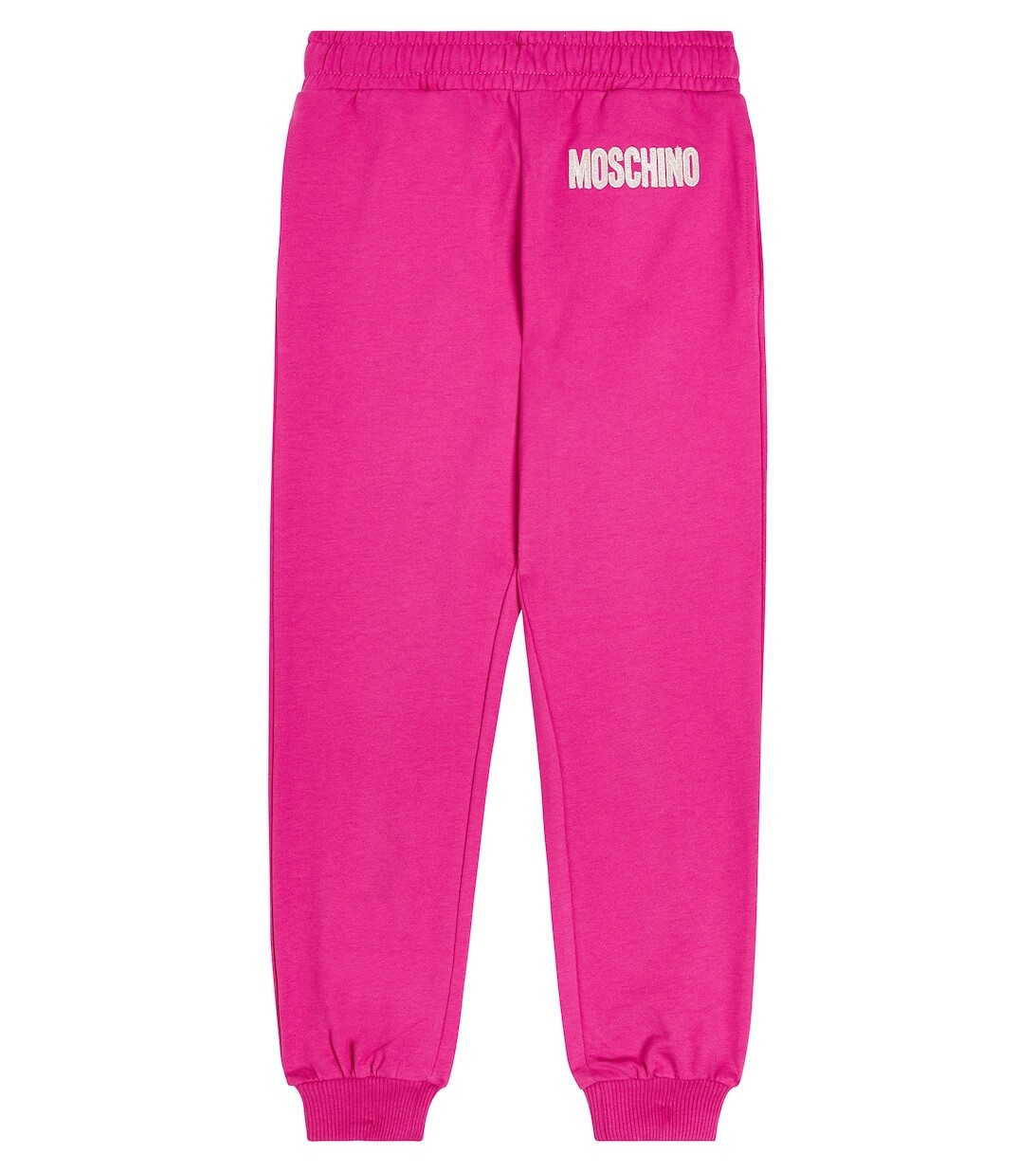 

Спортивные брюки из хлопкового джерси с логотипом Moschino, розовый