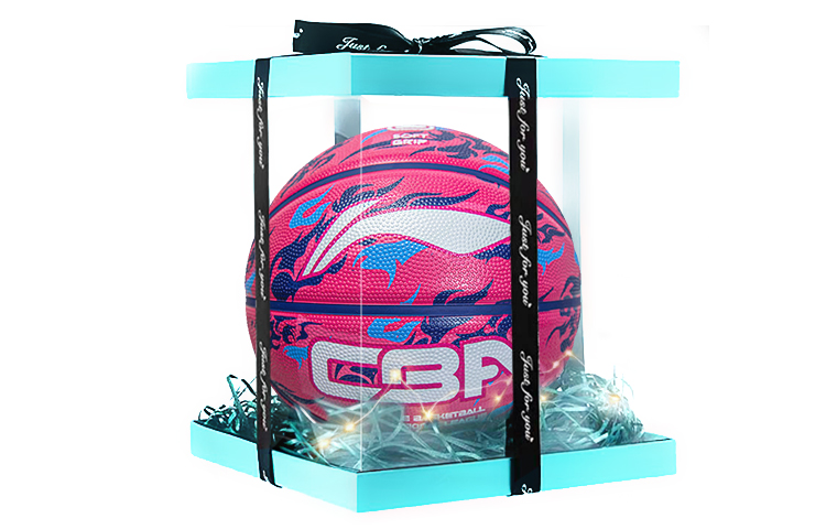 

LINING Резиновый баскетбольный мяч rose red размер 7 тренировочный unisex