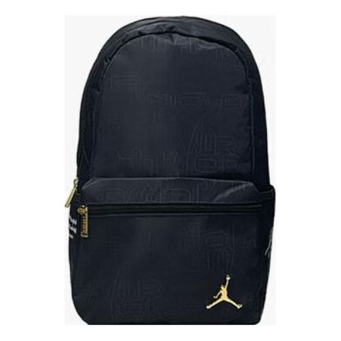 

Рюкзак Air Jordan B&G Logo Backpack 'Black Gold', черный