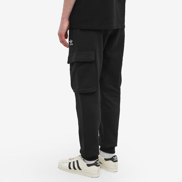 Брюки оригинальные adicolor essentials брюки-карго трилистник Adidas, черный — фото 4