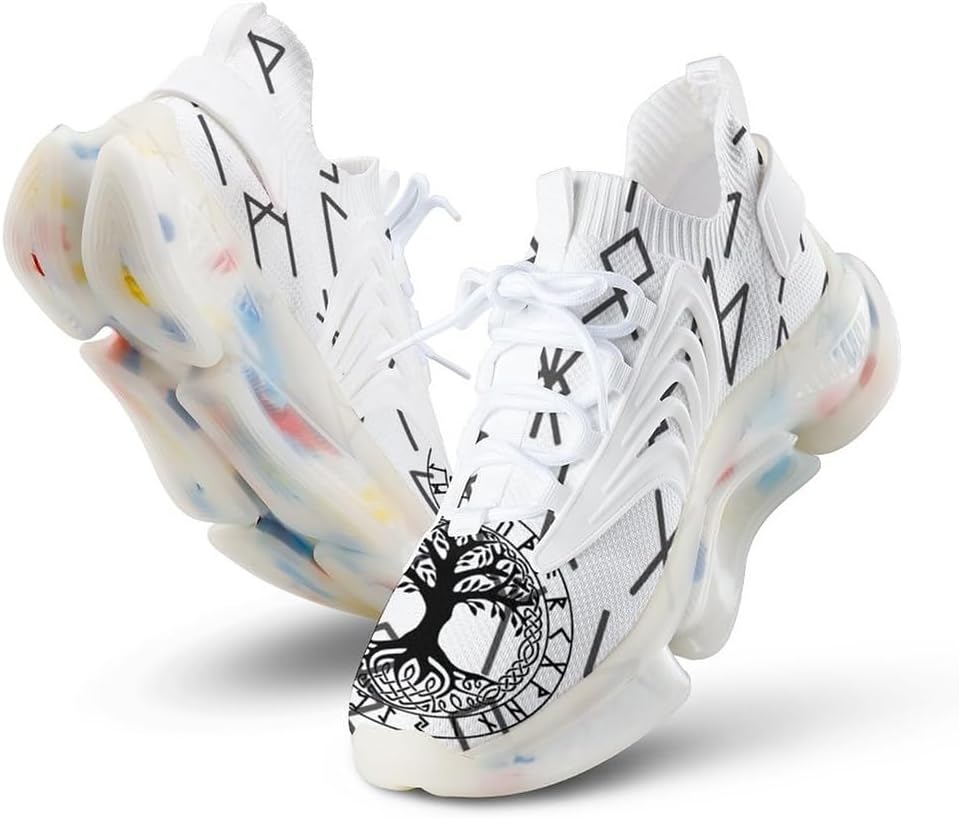 

Спортивные кроссовки викингского стиля для бега и ходьбы, удобная дышащая обувь для мужчин и женщин Ahtcpo, белый