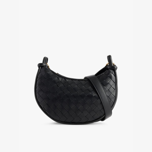 

Кожаная сумка через плечо Gemelli Bottega Veneta, черный