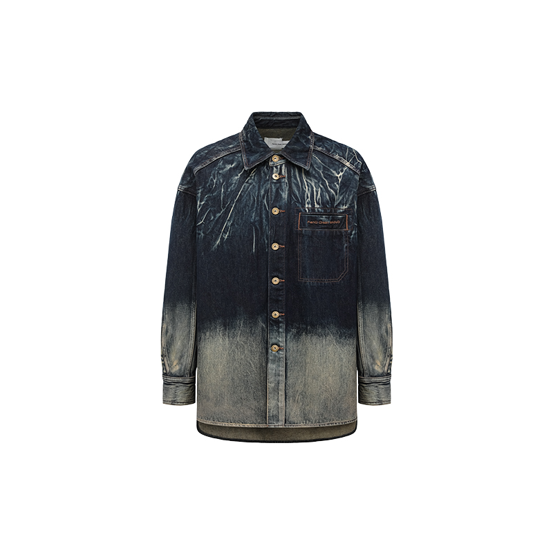 

Feng Chen Wang Градиентная джинсовая куртка, Blue