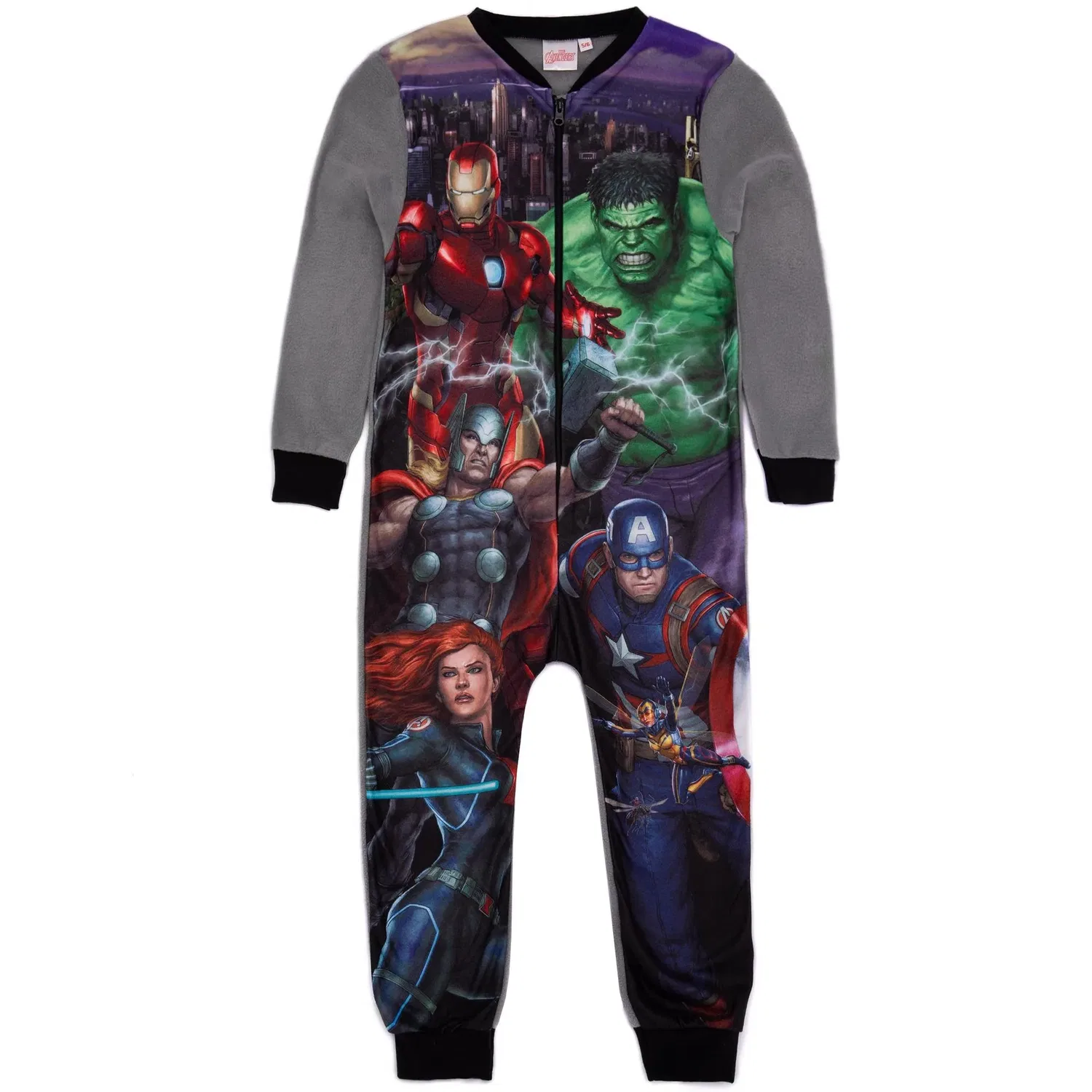 Пижама-комбинезон Marvel Avengers серый, серый