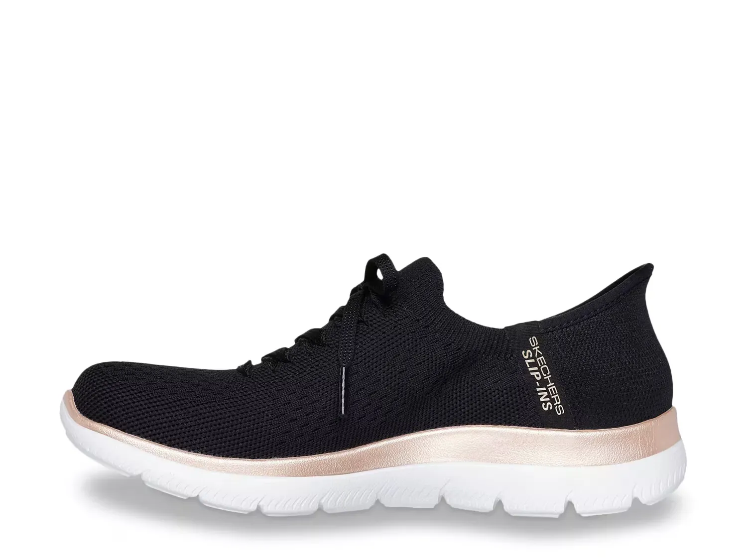 Hands Free Slip-Ins Summits Night Chic Кроссовки Skechers, Black/White — фото 2