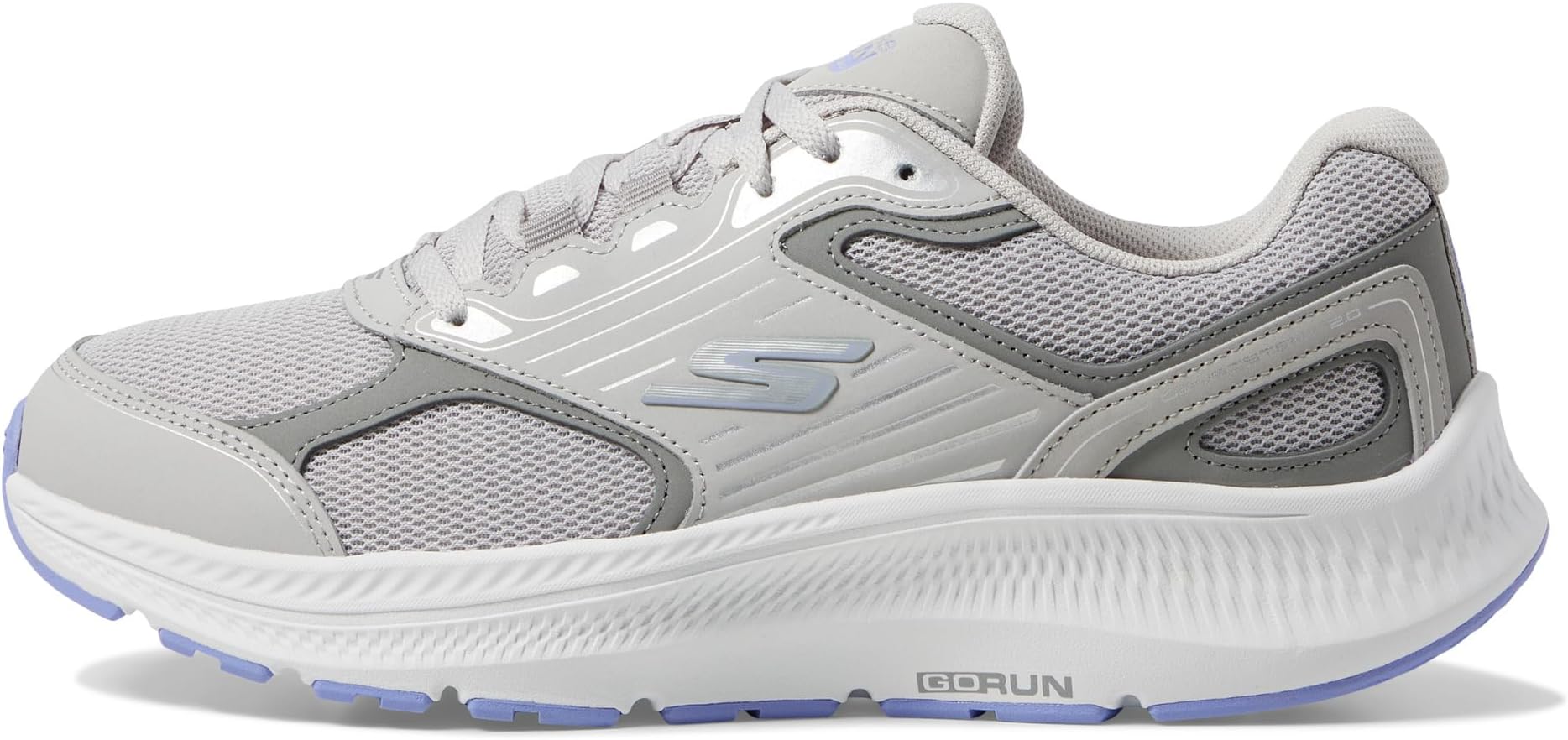 Кроссовки SKECHERS Go Run Consistent 2.0 Advantage, Gray/Lavender — фото 4