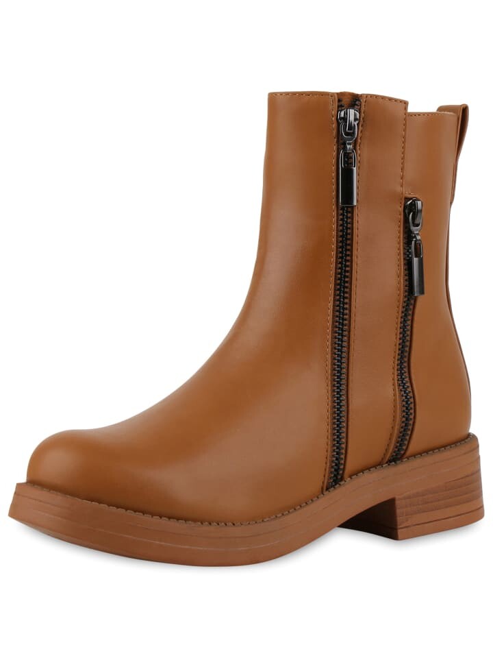 Ботильоны VAN HILL Biker Boots Isabella, светло-коричневый
