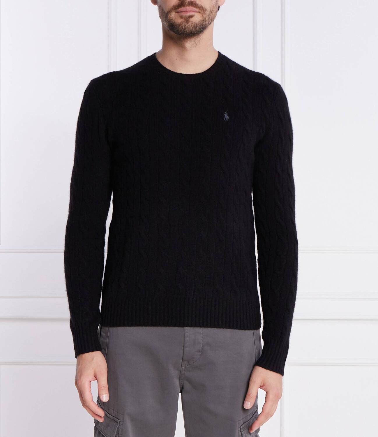 

Свитер POLO RALPH LAUREN Slim Fit, черный