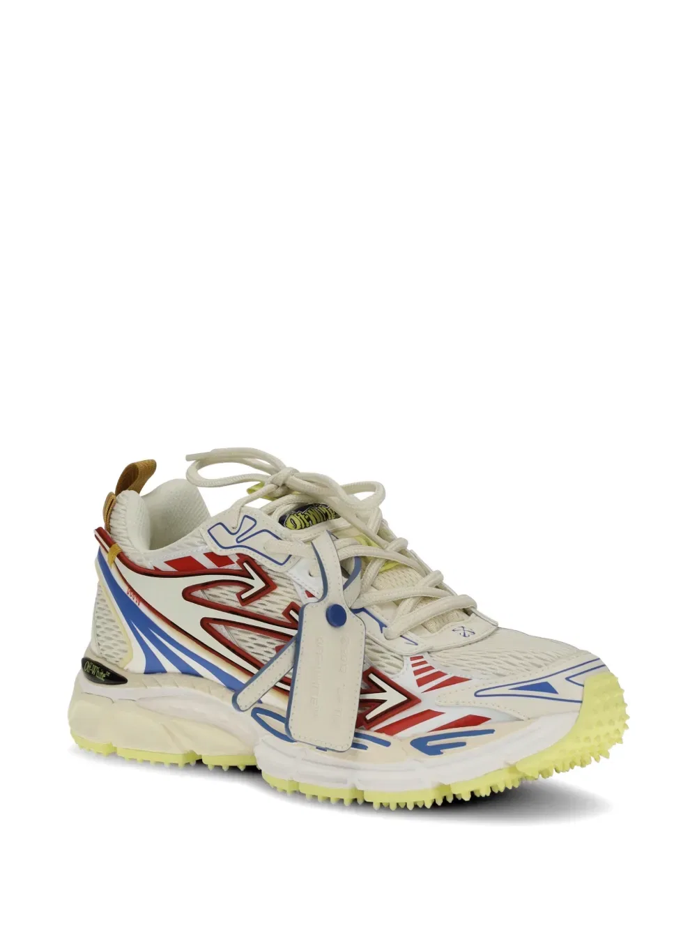Вернись прямо сейчас! Кроссовки со шнуровкой в виде стрелы Off-White, нейтральный — фото 2