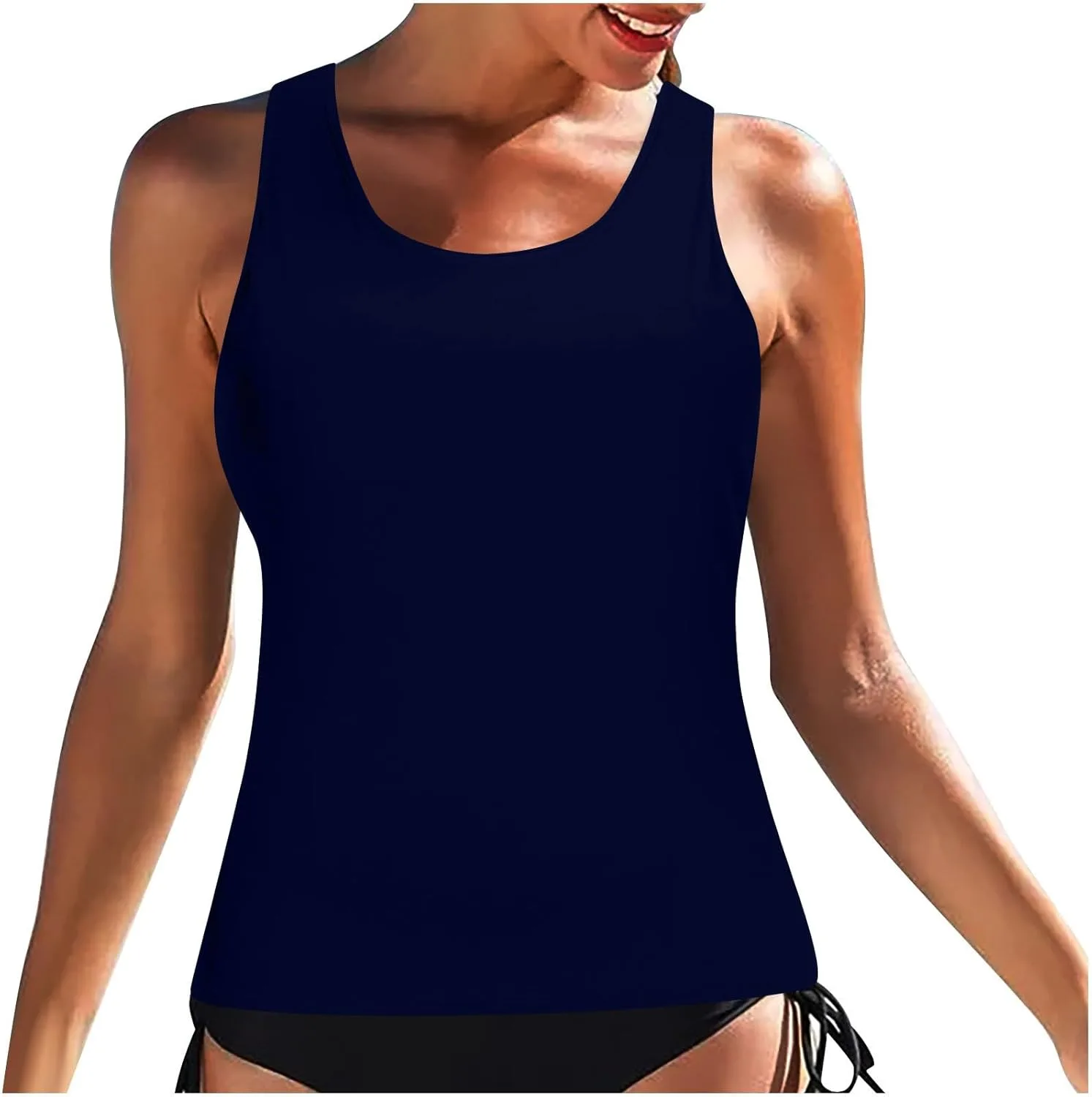 

Топ Tankini для женщин, Loose Fit, High Neck oiangi