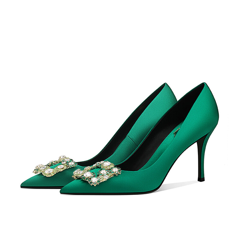 

Туфли женские на высоком каблуке Lukecsion, цвет Peacock Green (6.5cm)