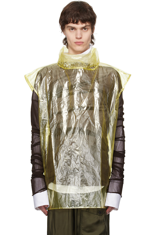 

Полупрозрачная футболка Dries Van Noten, цвет lime