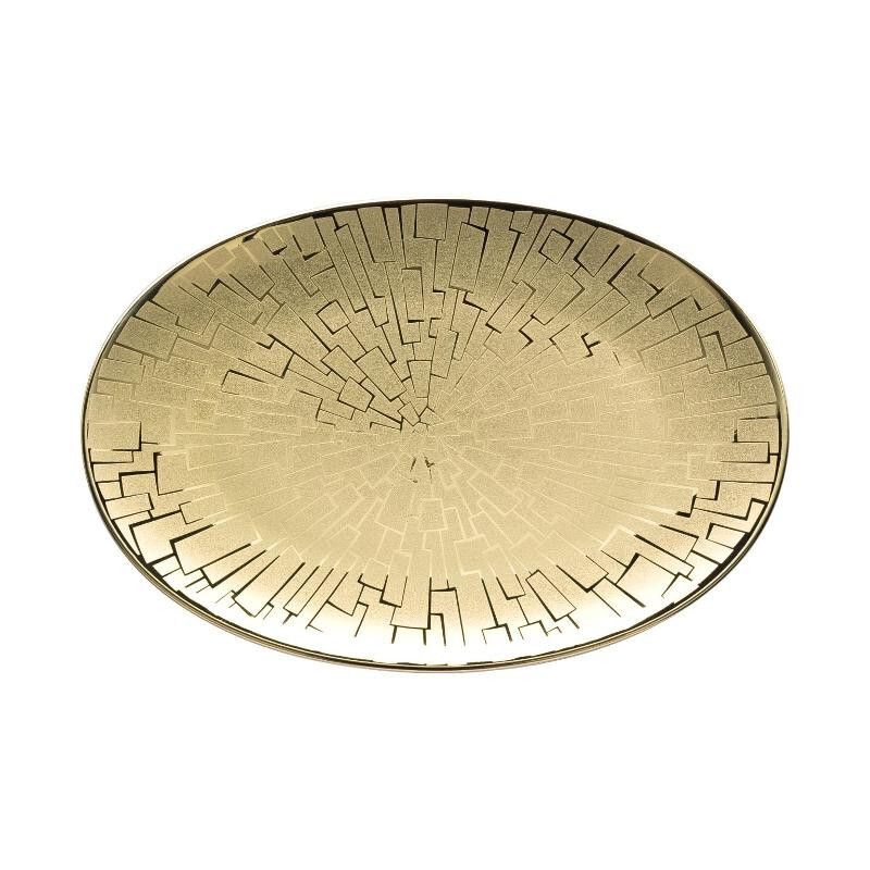 

TAC Gropius - Тарелка Skin Gold 18x12 см Rosenthal studio-line, золото