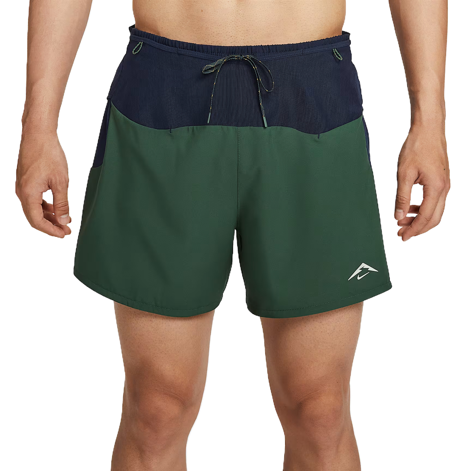 Мужские беговые шорты Trail Second Sunrise 5" Dri FIT Adv с подкладкой Nike, зеленый — фото 2