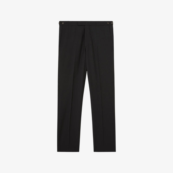 

Promise брюки slim-fit из смесовой шерсти Reiss, черный