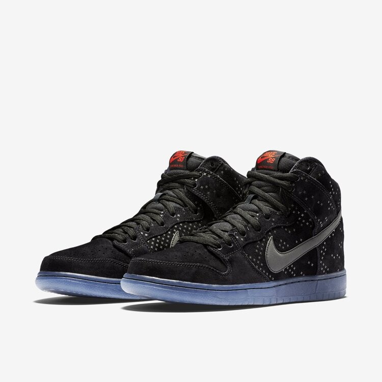 Кроссовки Nike SB Dunk High Premium 'Flash', черный — фото 4