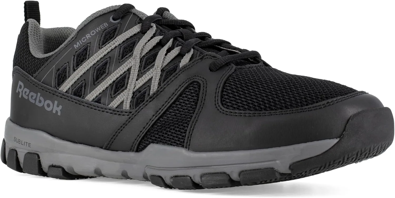 Мужские кроссовки Reebok RB4016 для работы и безопасности, черный/серый