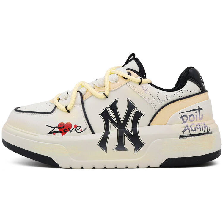

Кроссовки MLB Chunky Liner Skateboarding Shoes Unisex Low-top Yellow, белый/желтый
