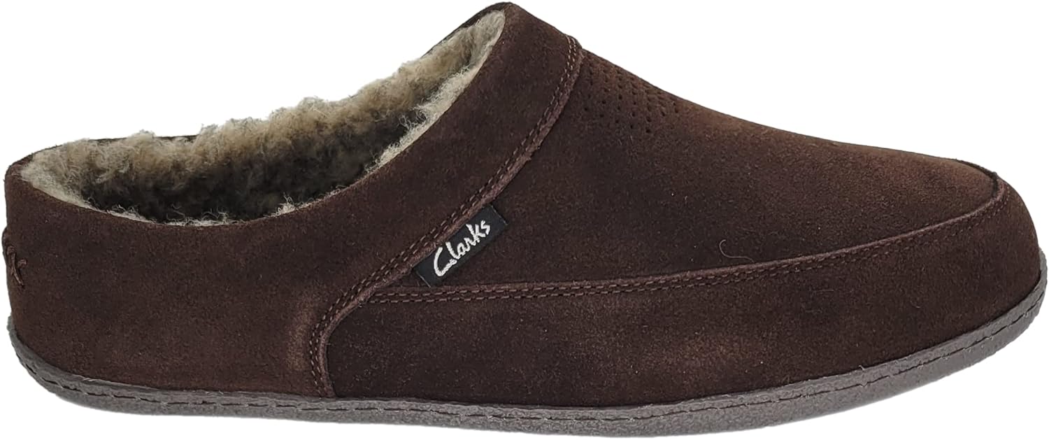 Мужские тапочки Clarks, темно-коричневый — фото 2