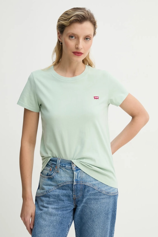 

Хлопковая футболка Levi'S, зеленый
