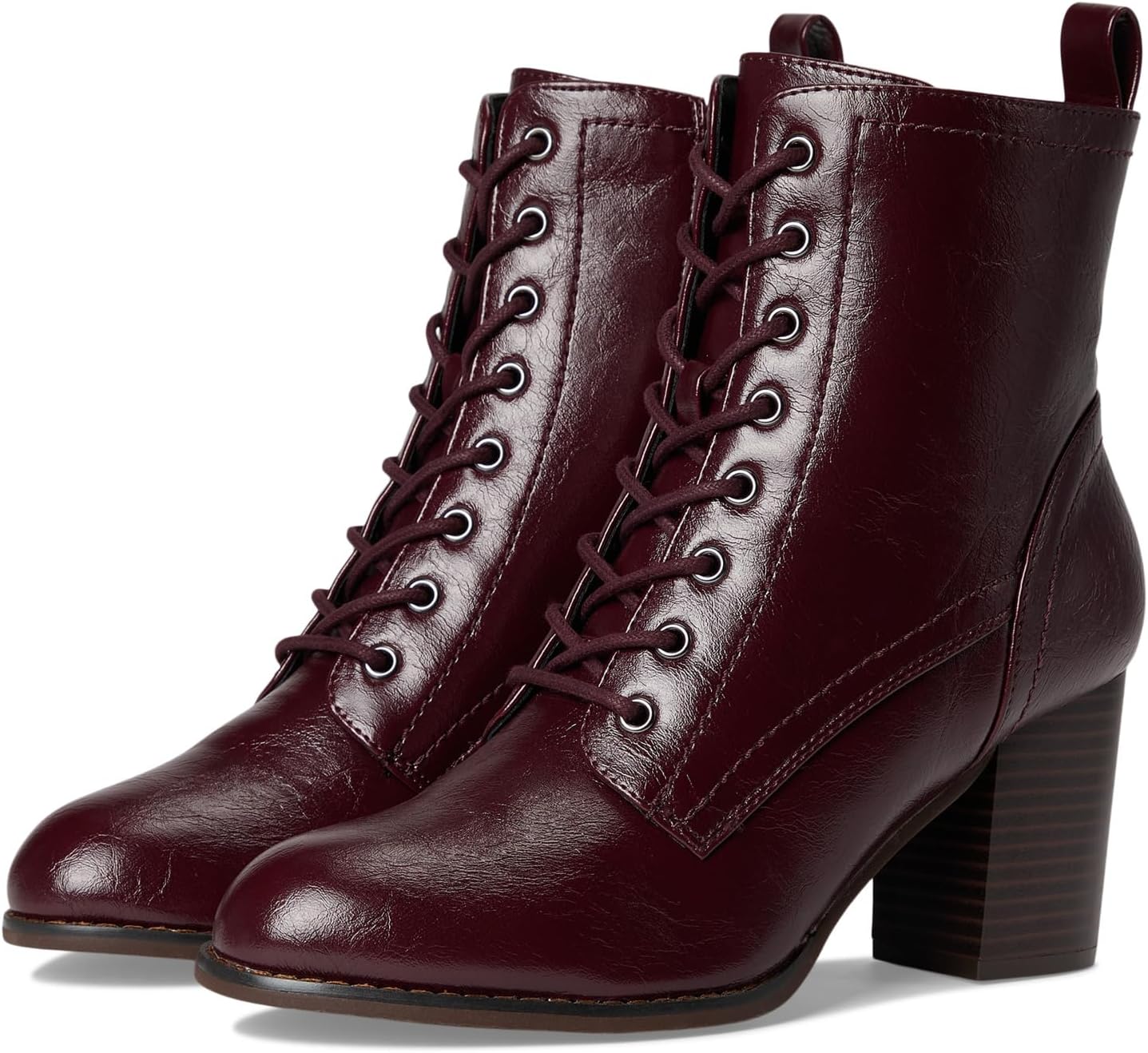 Ботинки Journee Collection Women's Baylor Bootie, Patent/Oxblood