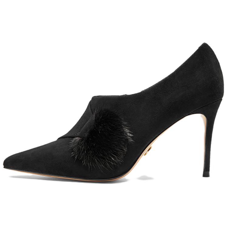NINE WEST Стройные каблуки на высоком каблуке женские серо-черные, цвет Black