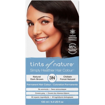 

Tints of Nature 3N Натуральная стойкая краска для волос, темно-коричневый, 130 мл