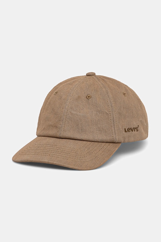 

Хлопковая кепка с козырьком Levi'S, бежевый