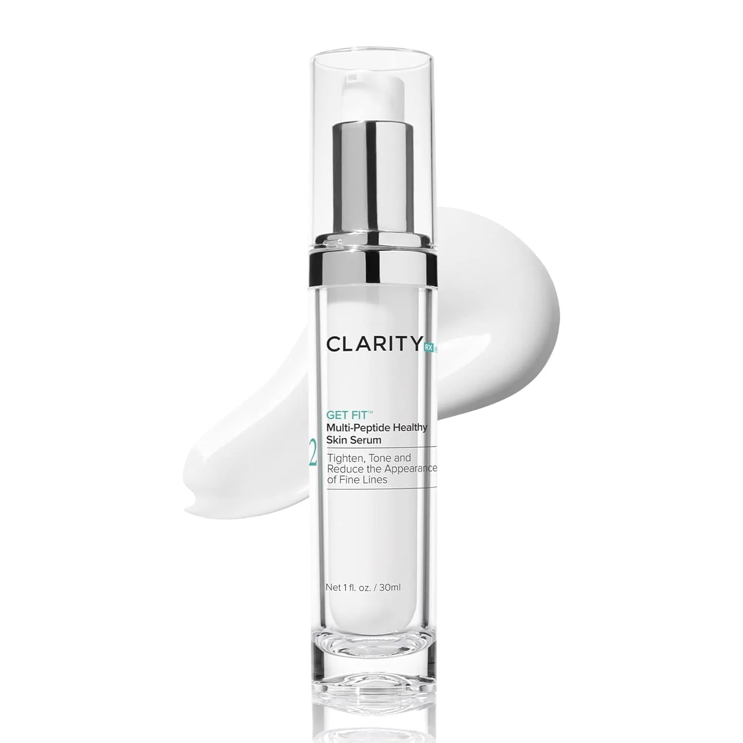 Сыворотка для здоровья кожи ClarityRx Get Fit Multi-Peptide Healthy Skin Serum на натуральной растительной основе для борьбы с мелкими морщинами (30 мл)