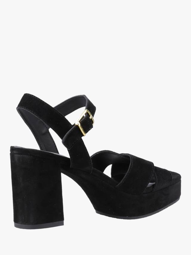 Замшевые босоножки ophelia на блочном каблуке Hush Puppies, черный — фото 3