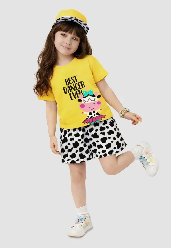 Одежда Denokids 2 piece ballerina xt shorts, желтый