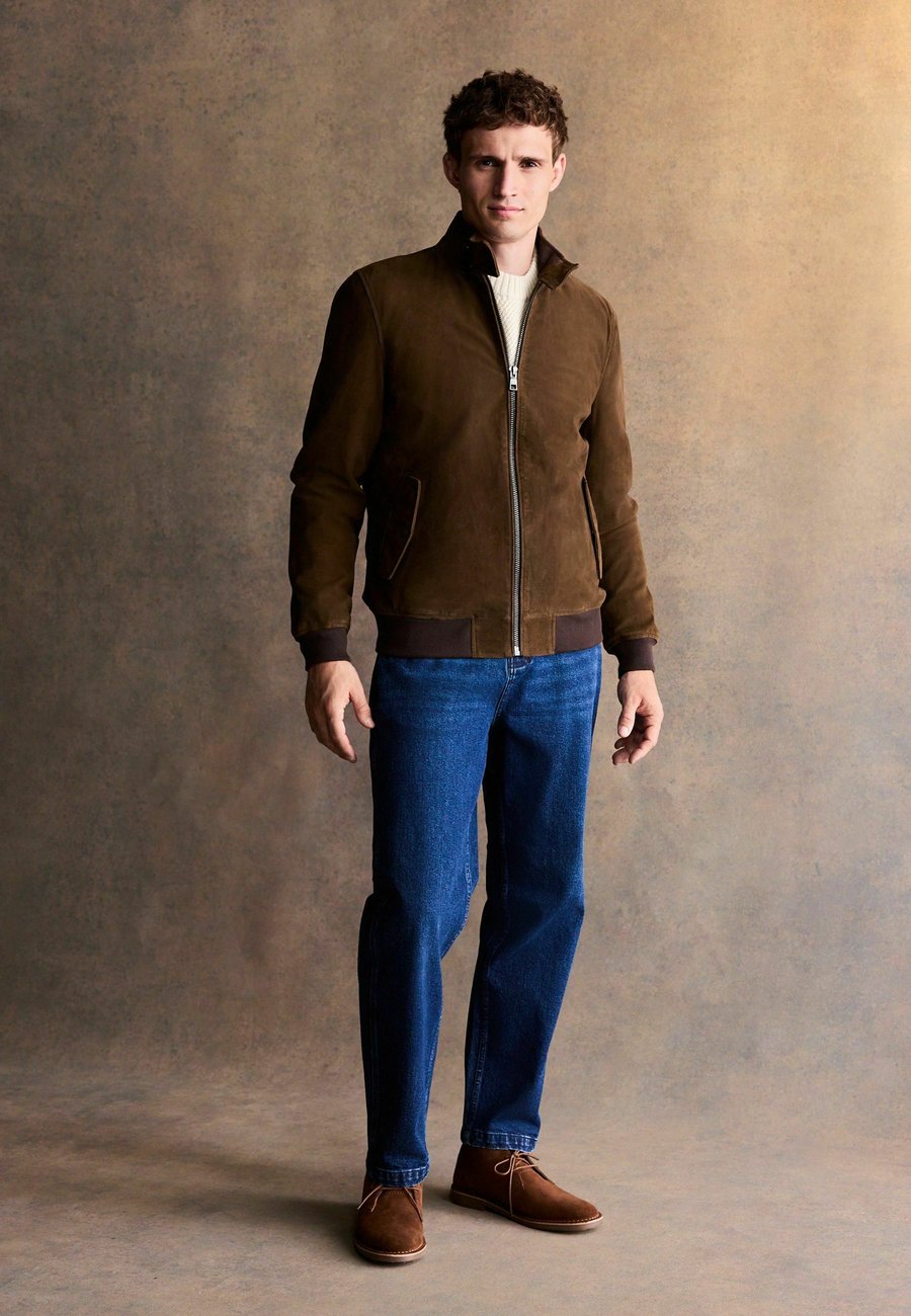 Куртка Next REGULAR FIT HARRINGTON , Brown — фото 2