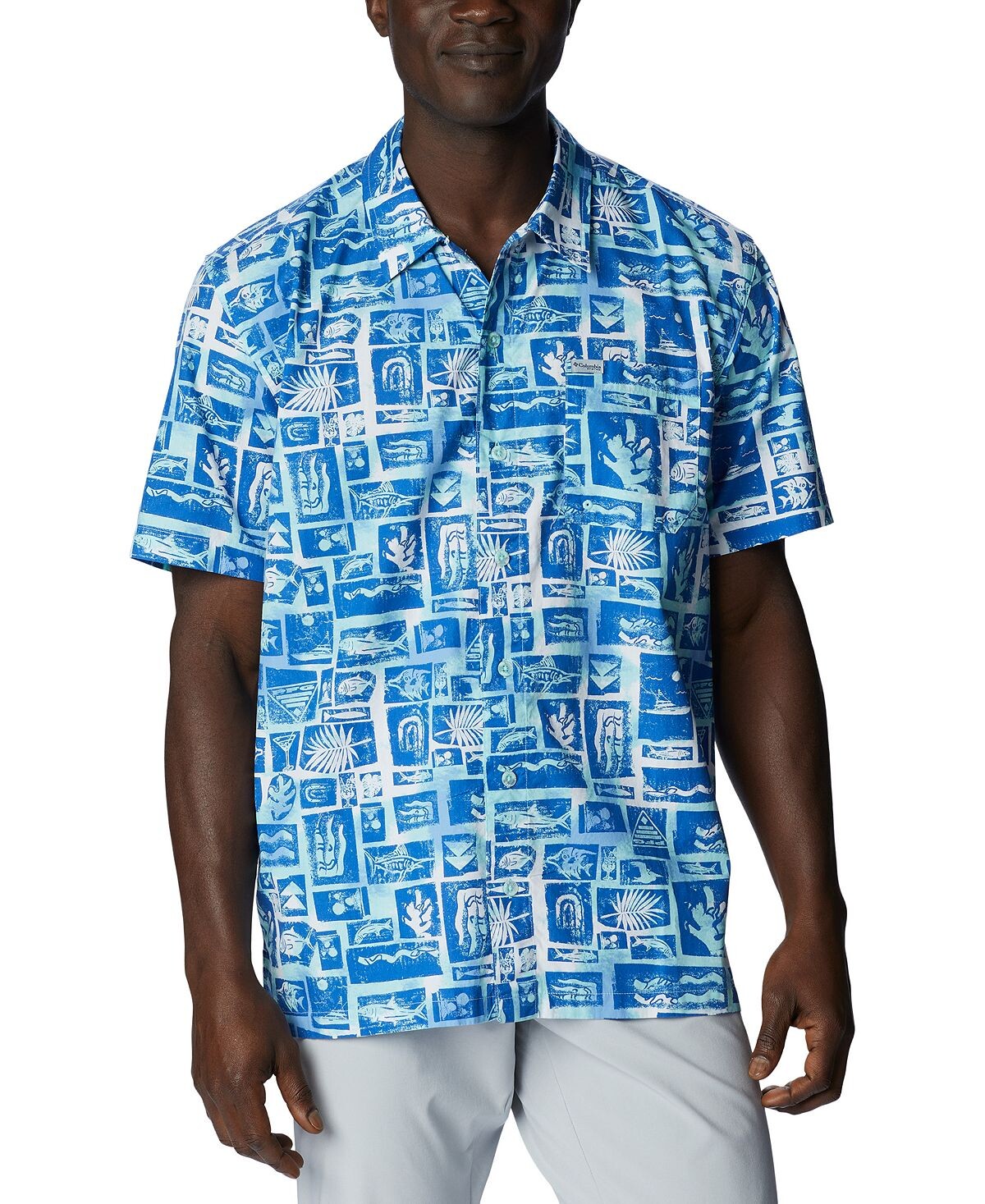

Мужская рубашка с коротким рукавом PFG Trollers Best Columbia