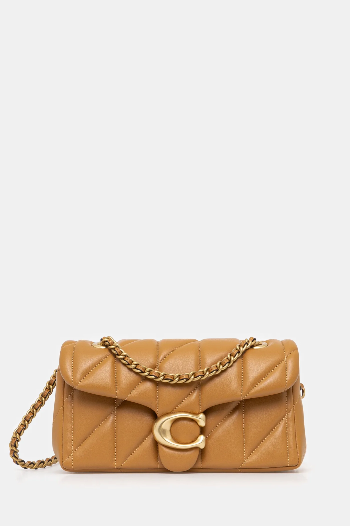 

Сумочка из полосатой кожи Coach, коричневый