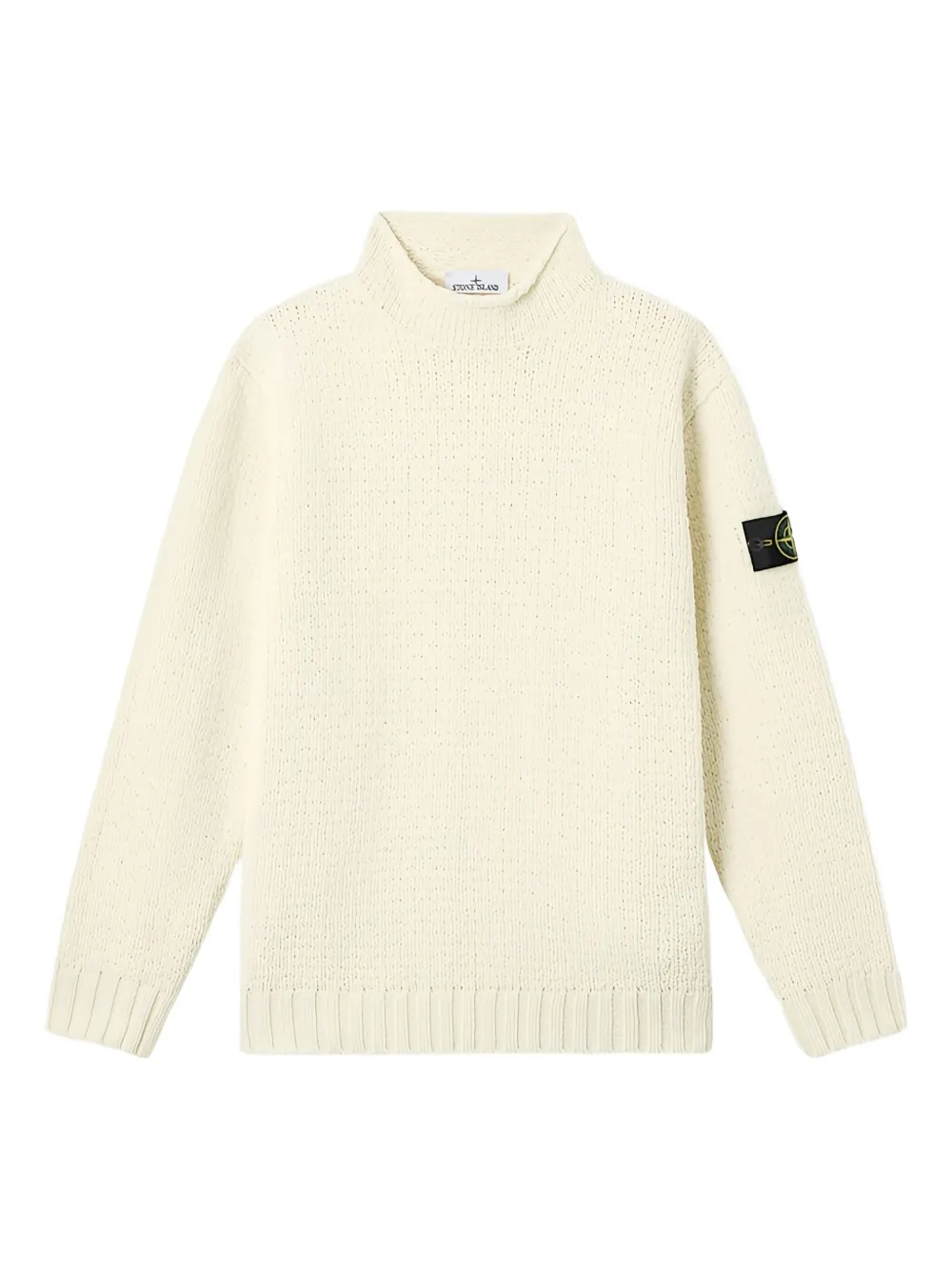 

Свитер с высоким воротом и нашивками Stone Island, нейтральный