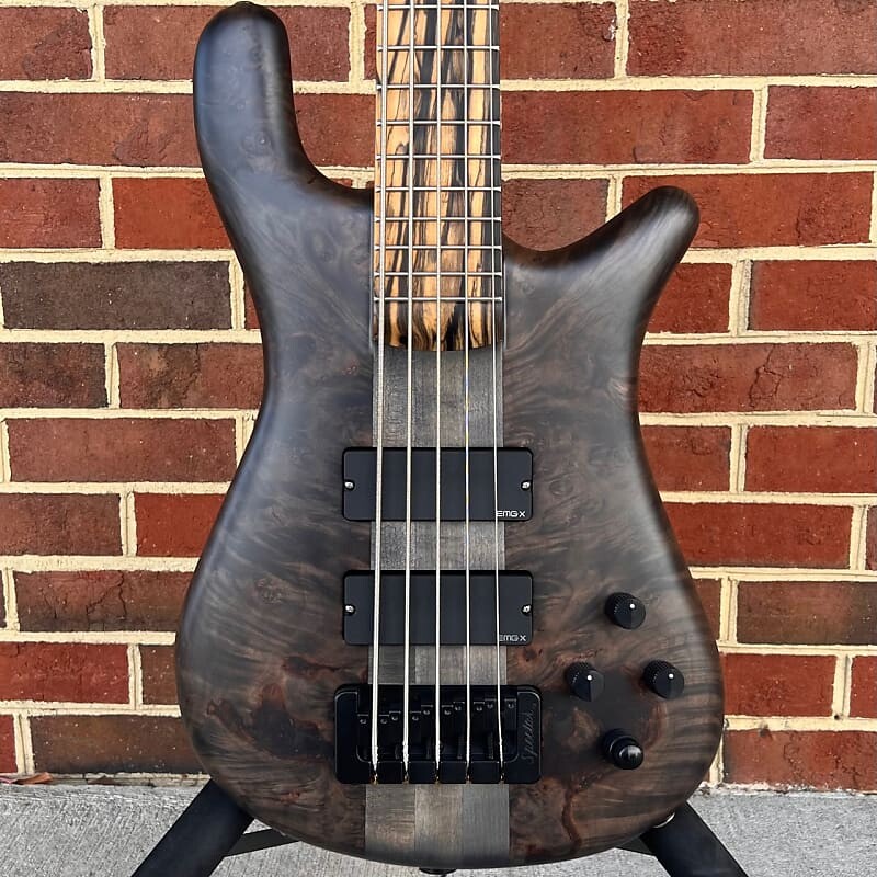 

Басс гитара Spector USA NS-5XL, Super Faded Black Matte, Maple Burl Top, Reclaimed Redwood Body, Pale Moon Ebony Fretboard, EMG 40DCX Pickups, Darkglass Tone Capsule, TSA Case