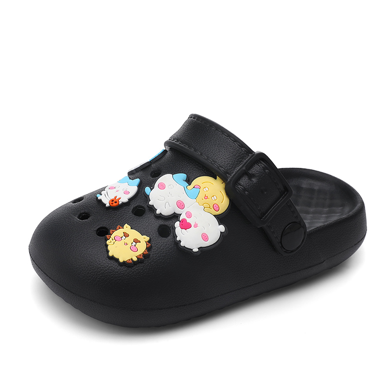 

Детские тапочки с низким верхом, устойчивые к истиранию, водонепроницаемые и дышащие, легкие, с амортизацией Wooden houses, черный