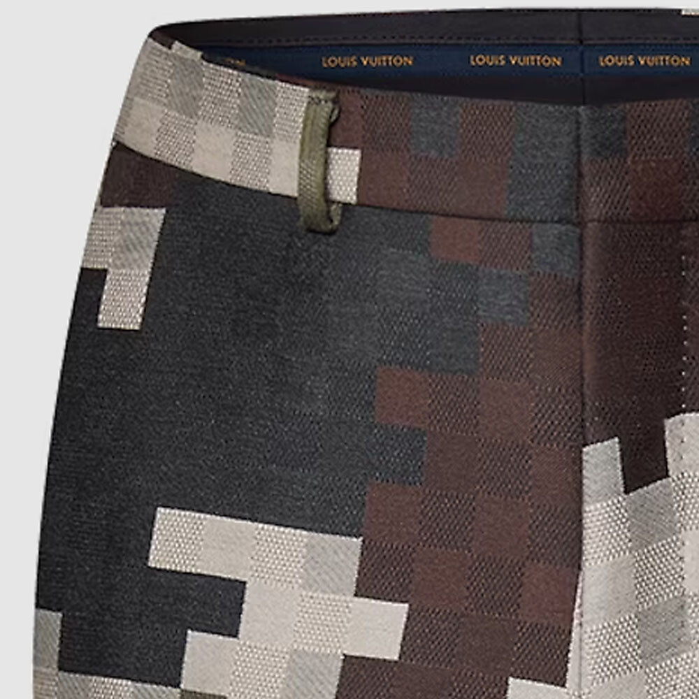 Повседневные брюки мужские зеленые Louis Vuitton, зеленый — фото 4