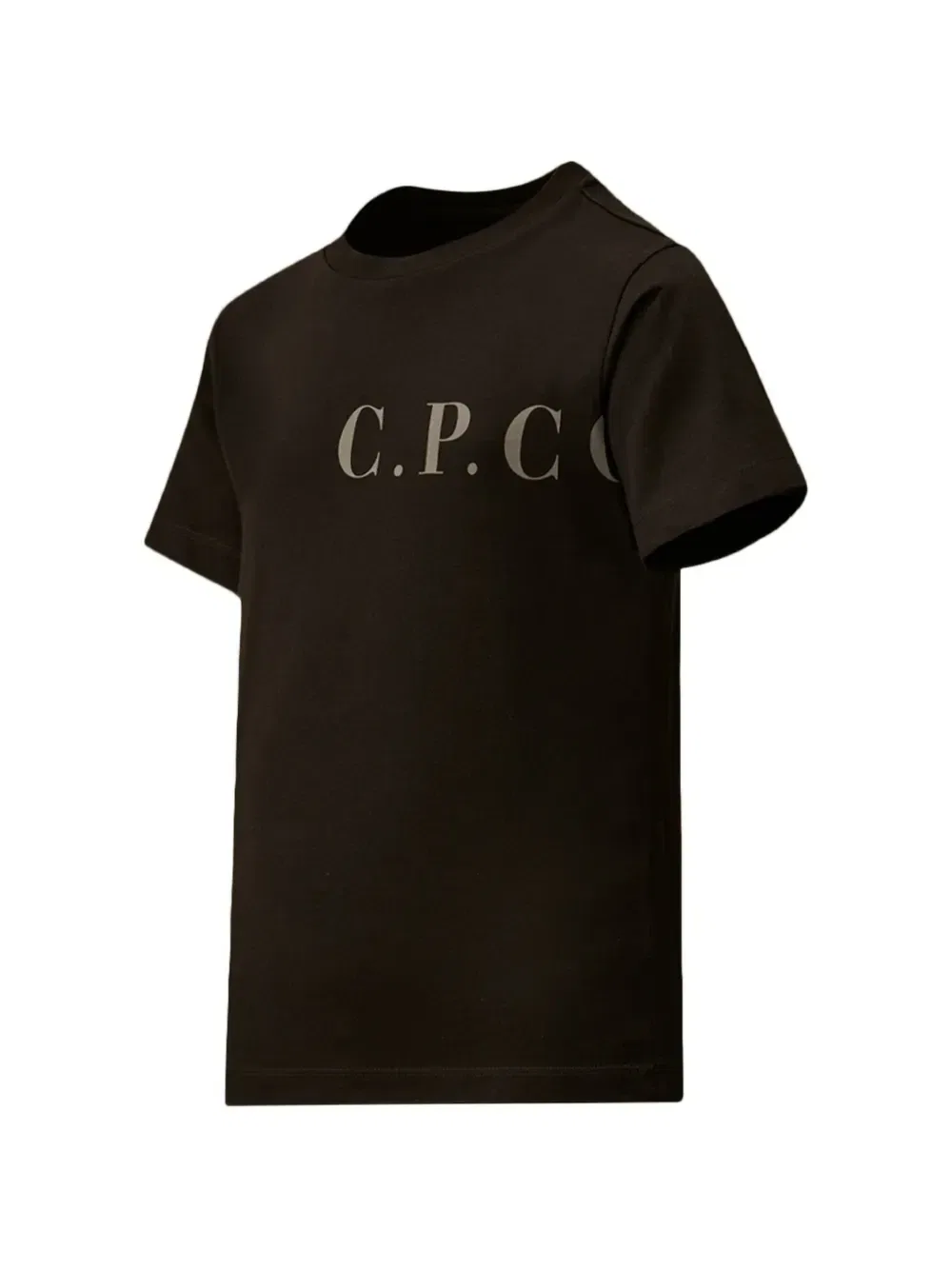 Футболка из хлопка с логотипом и коротким рукавом 30/1 C.P. Company Kids, черный — фото 3