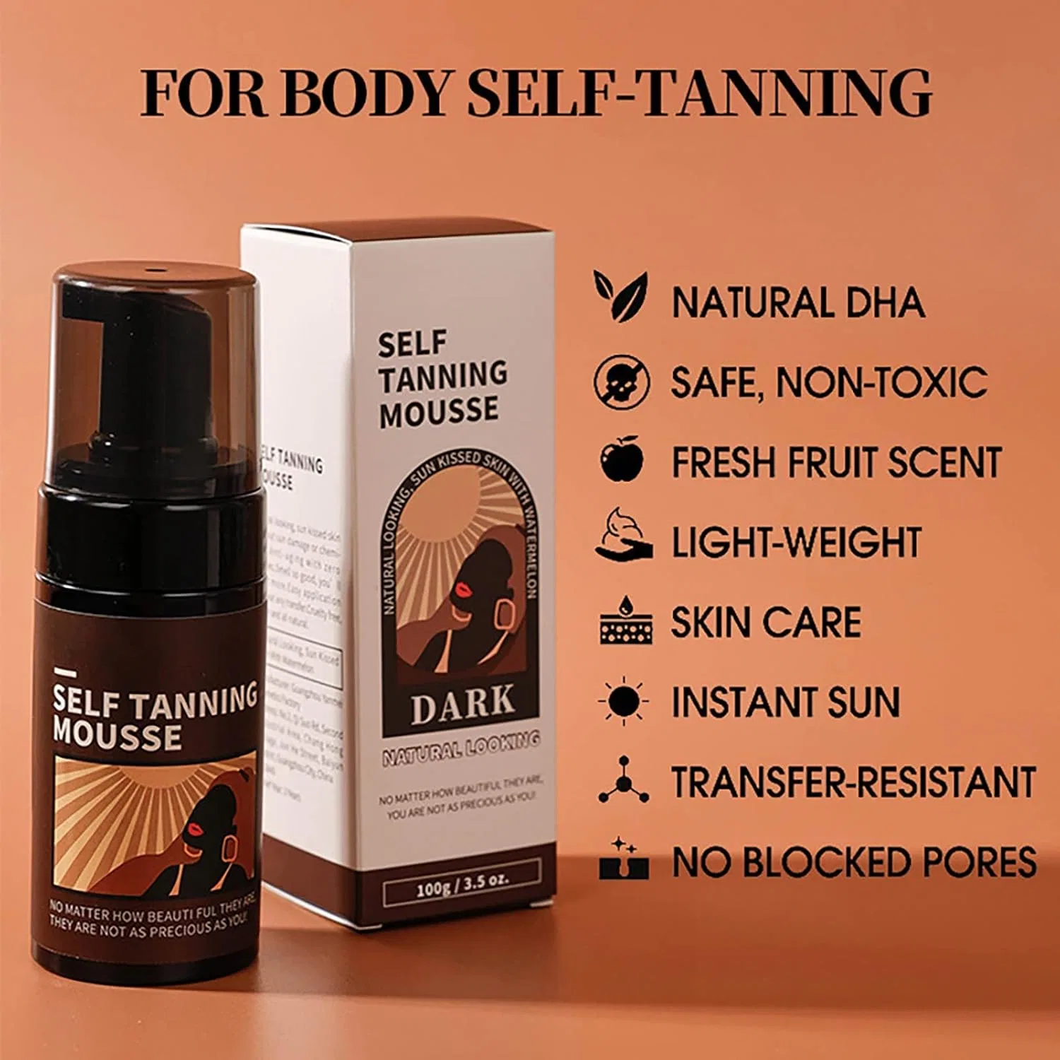 Спрей-масло для загара Tanning Bronzing Deep Dry Spray Oil, 100 мл Generic — фото 3