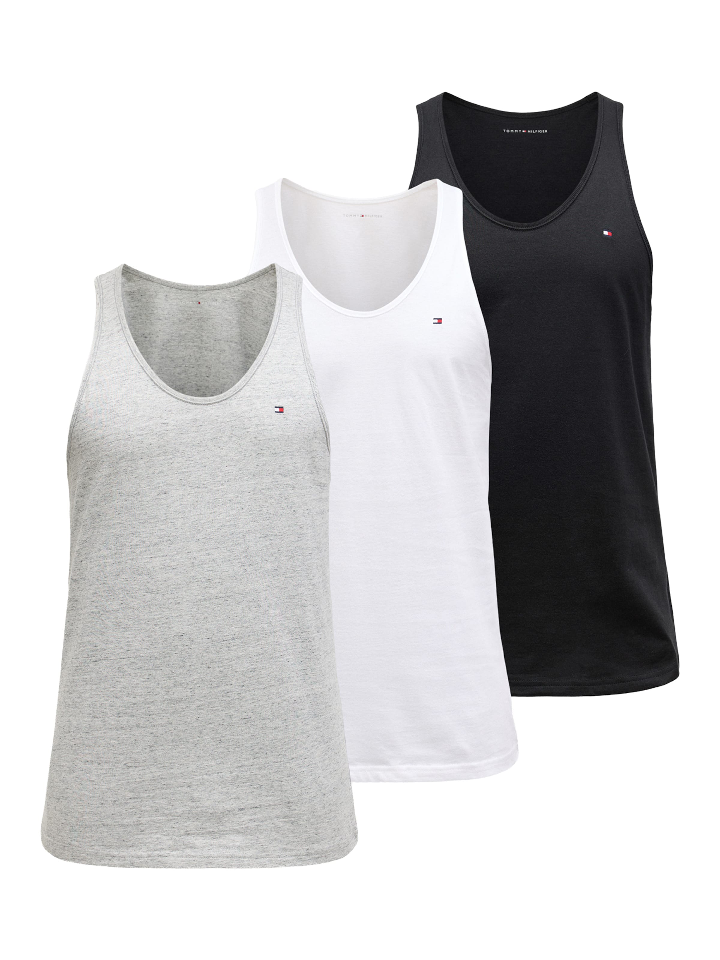 Tommy Hilfiger Underwear Майка в крапинку, цвет Mottled Grey, Black, White